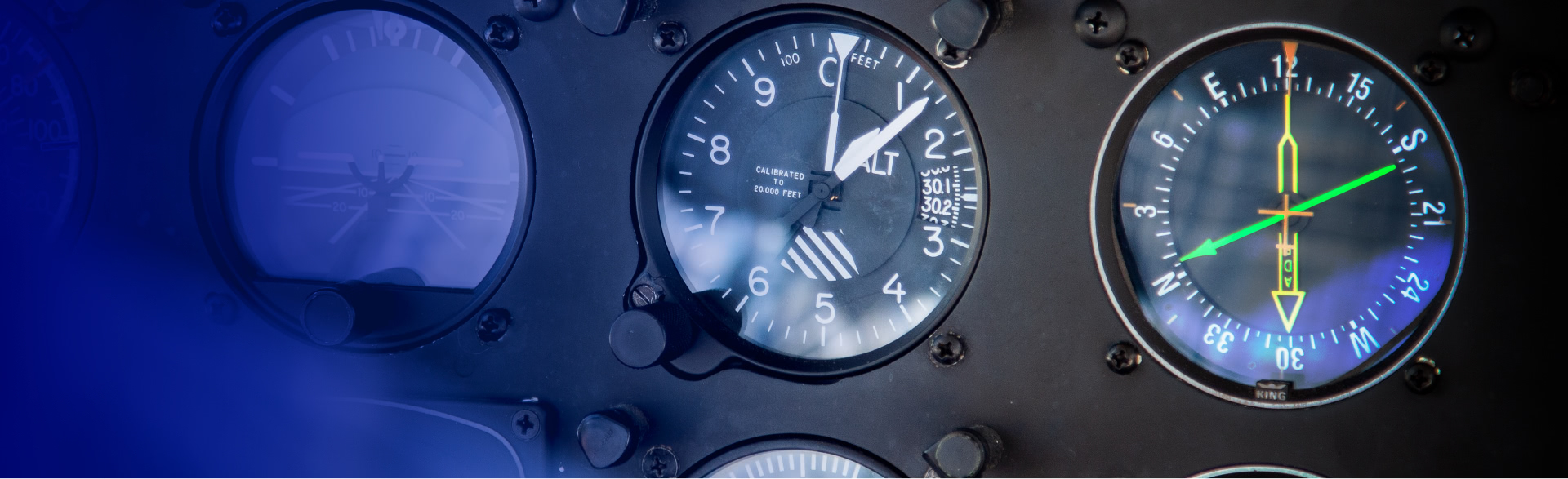 Flight training instrument gauges