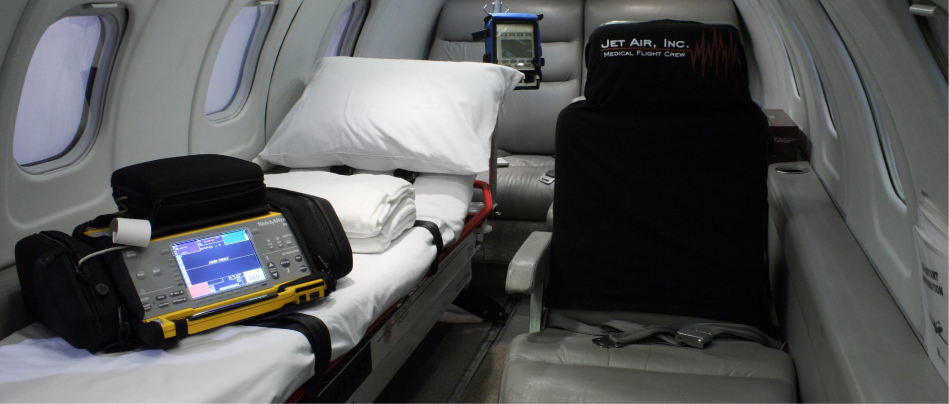 Medical air flight interior